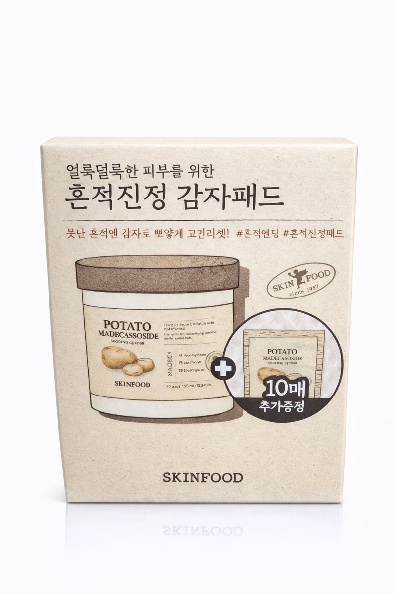 스킨푸드 포테이토 마데카소사이드 수딩 패드 플러스 세트 60매 + 10매