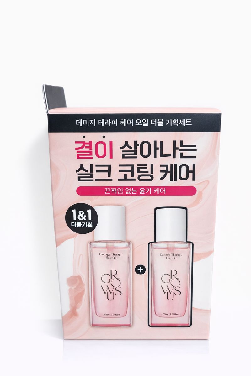 그로우어스 데미지 테라피 헤어 오일 65ml+65ml