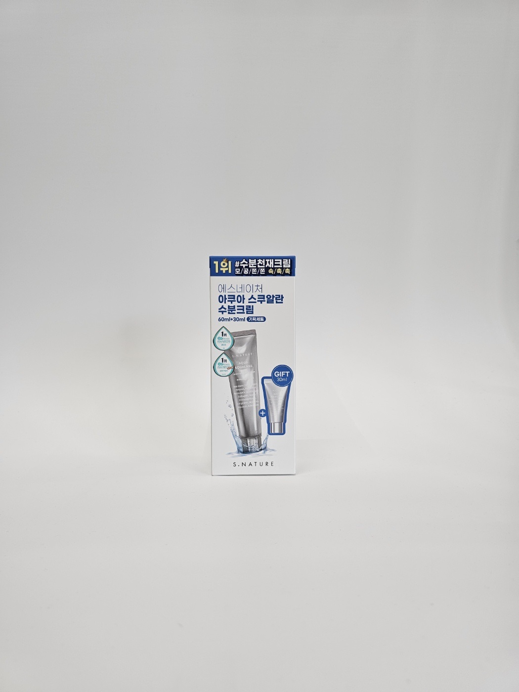 에스네이처 아쿠아 스쿠알란 수분크림 60ml+30ml